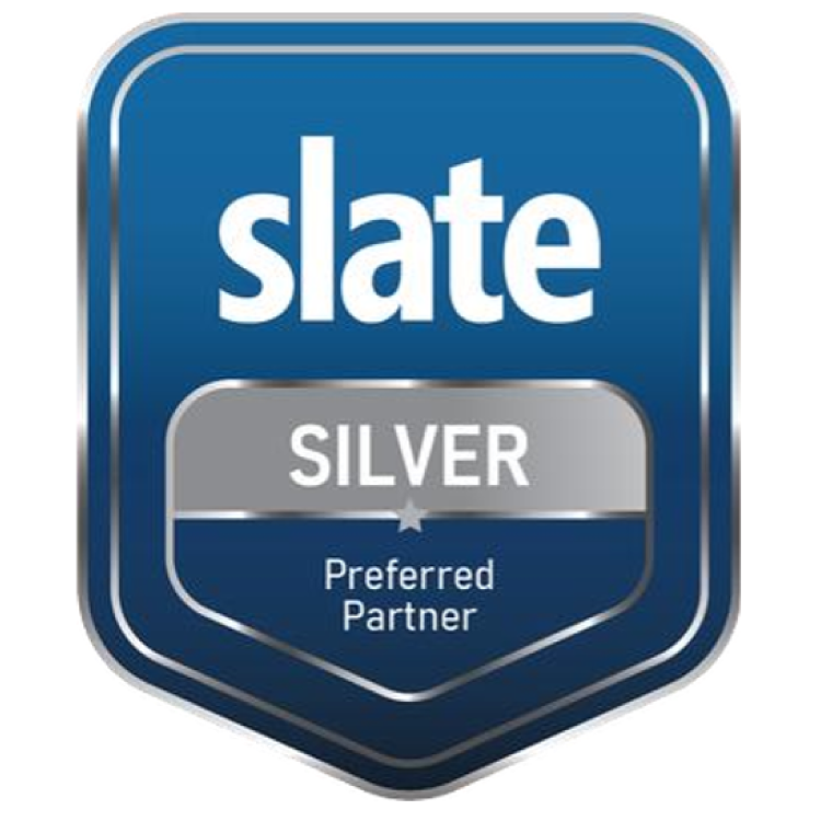 Slate partner badge